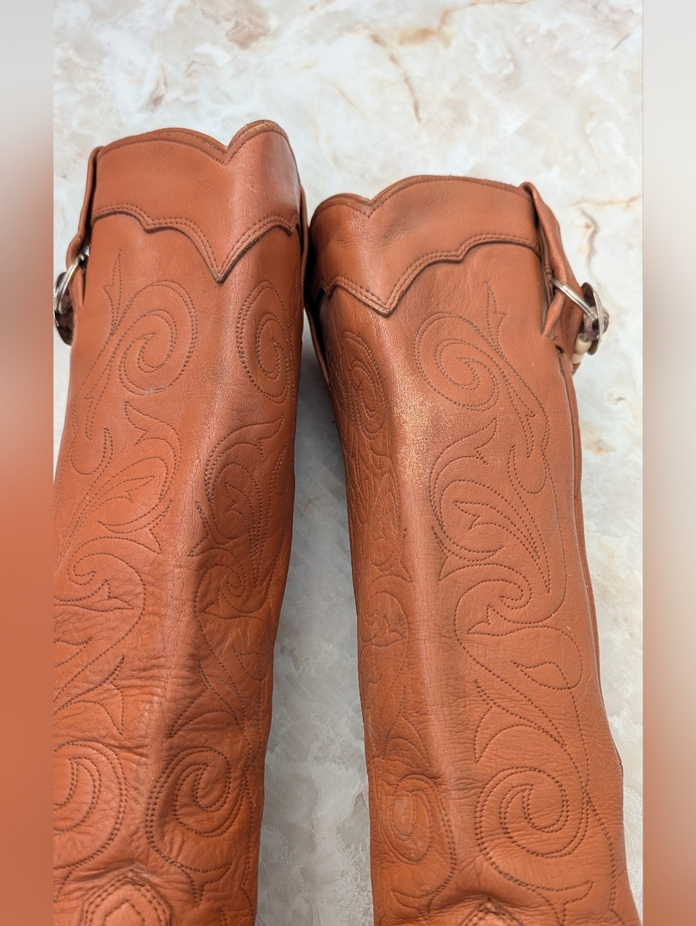 Vintage Frye Knee-High Cowgirl Boots Woman's Size 7.5 B - Picture 8 of 15